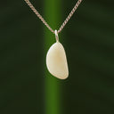 Witte australisch opaal hanger