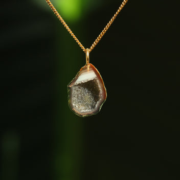 Agaat geode hanger