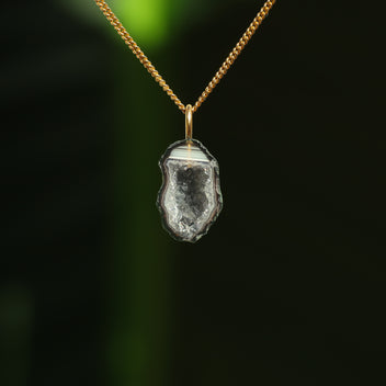 Agaat geode hanger