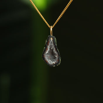 Agaat geode hanger
