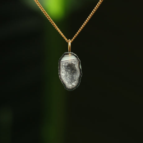 Agaat geode hanger