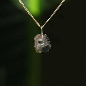 Agaat geode hanger