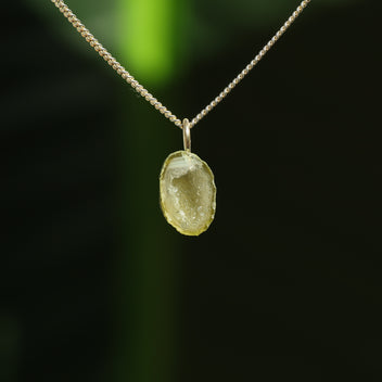 Agaat geode hanger