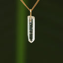Ruwe bergkristal hanger