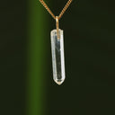 Ruwe bergkristal hanger