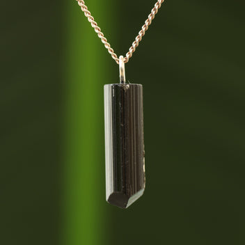 Zwarte toermalijn hanger