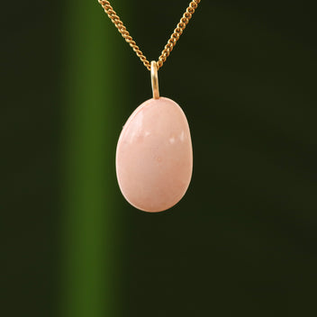 Roze opaal hanger