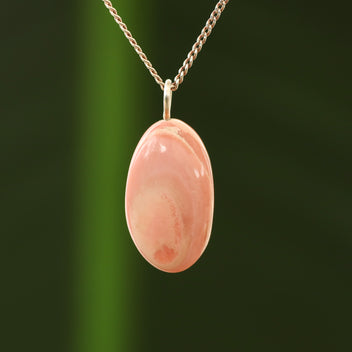Roze opaal hanger
