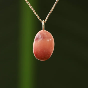Roze opaal hanger