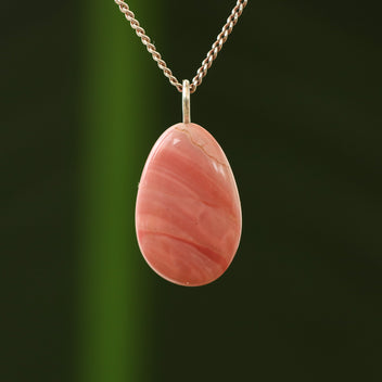 Roze opaal hanger