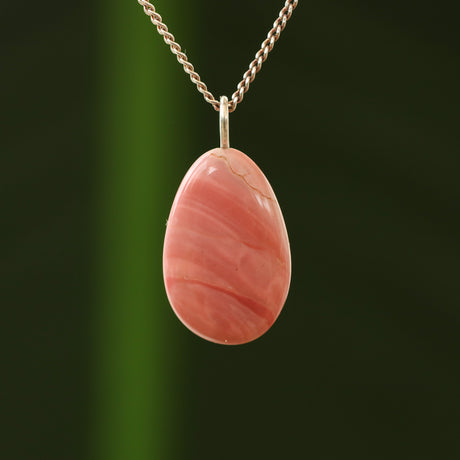 Roze opaal hanger