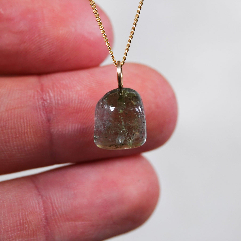 Watermeloen Toermalijn Hanger