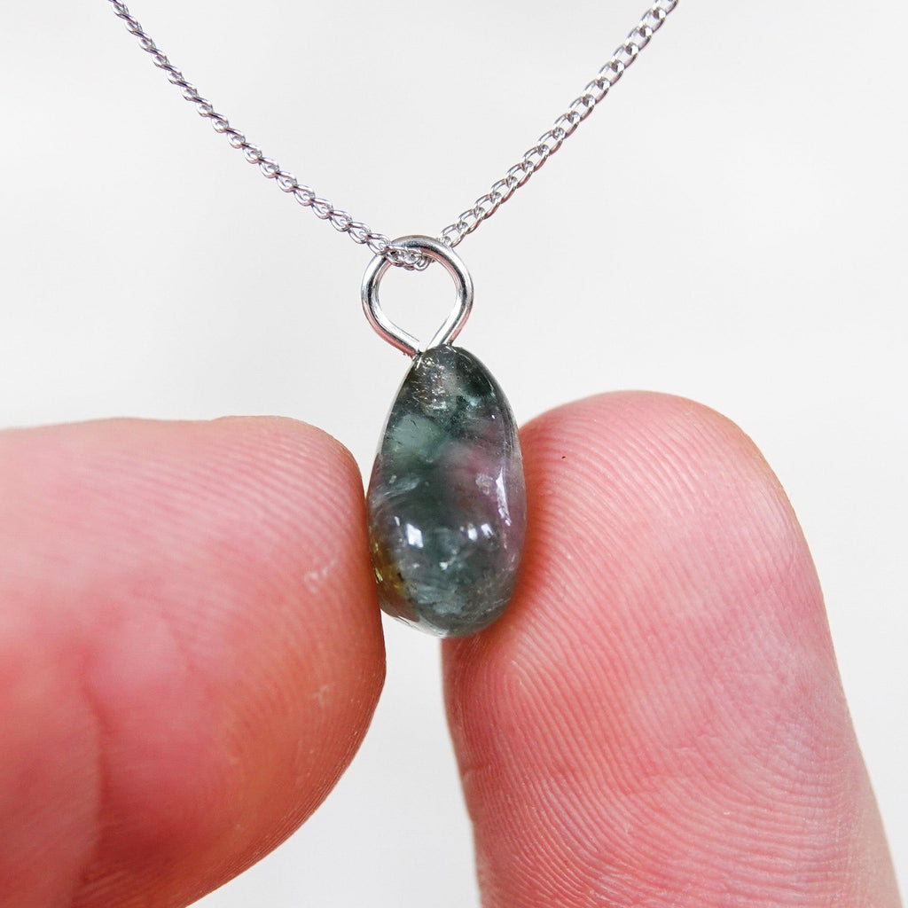 Watermeloen Toermalijn Hanger