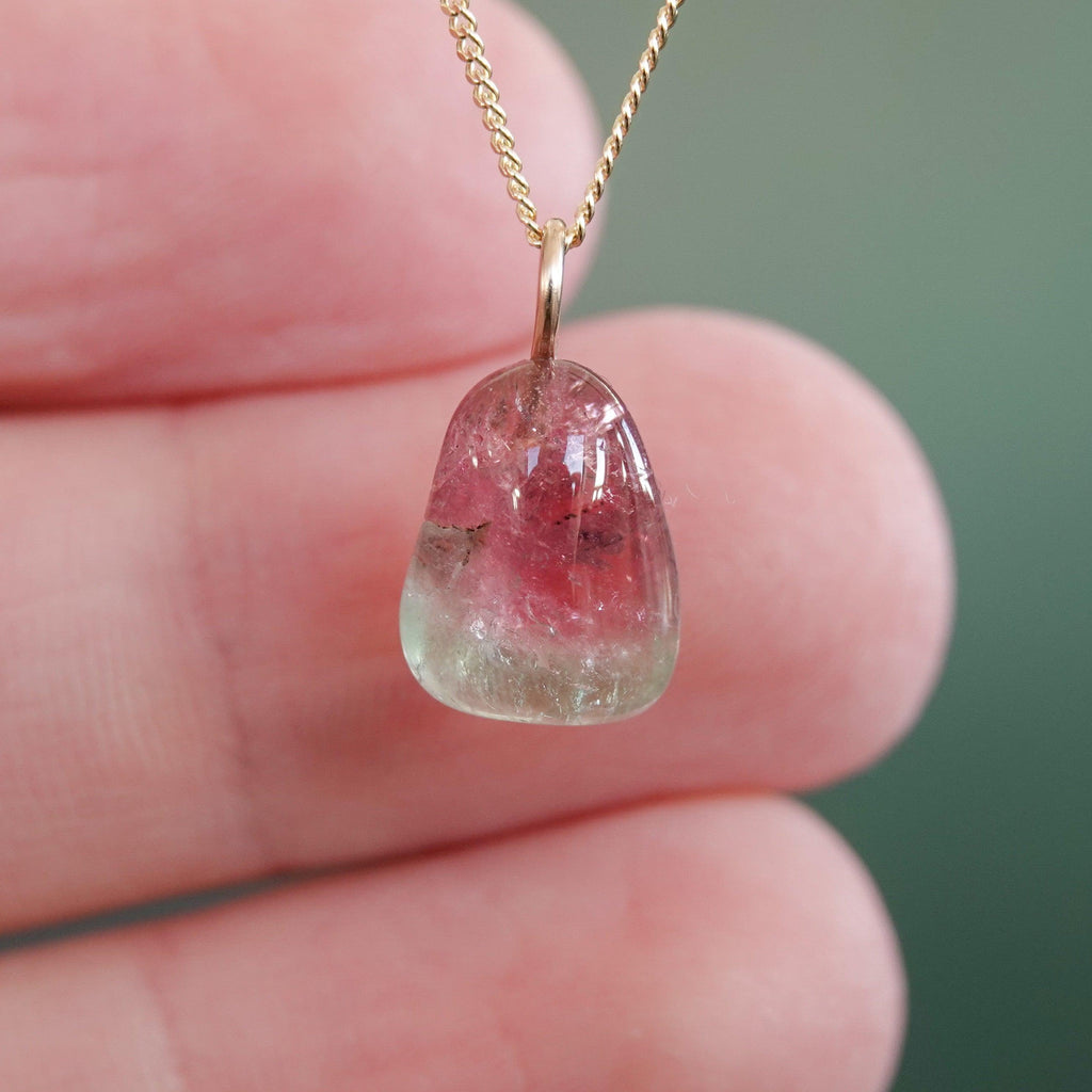 Watermeloen Toermalijn Hanger - Mónos Jewellery