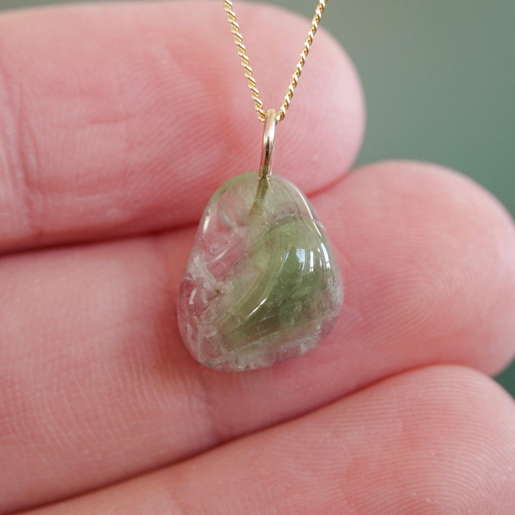 Watermeloen Toermalijn Hanger - Mónos Jewellery