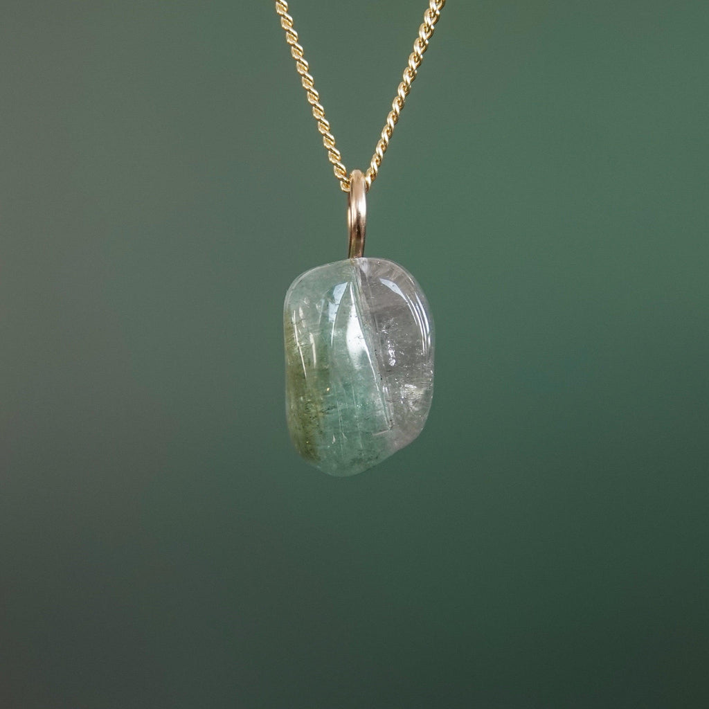Watermeloen Toermalijn Hanger - Mónos Jewellery