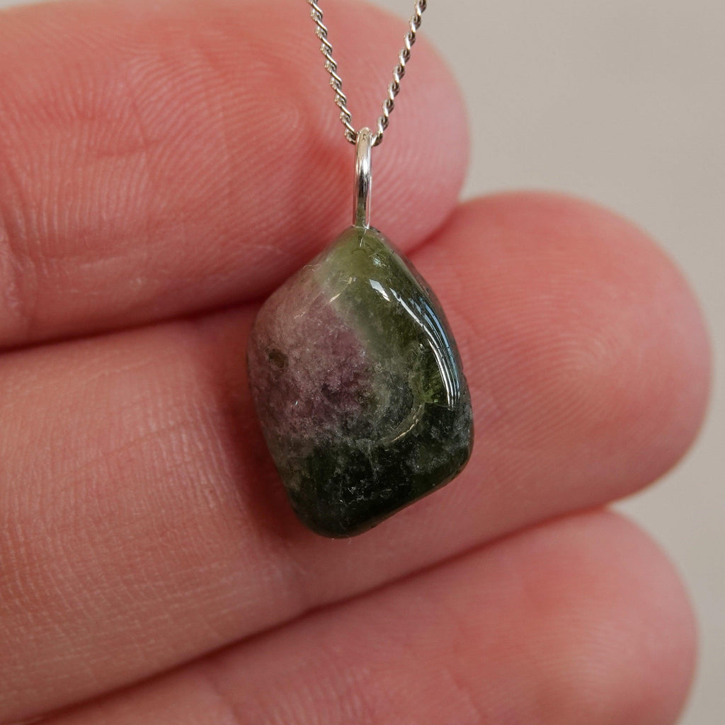 Watermeloen Toermalijn Hanger - Mónos Jewellery