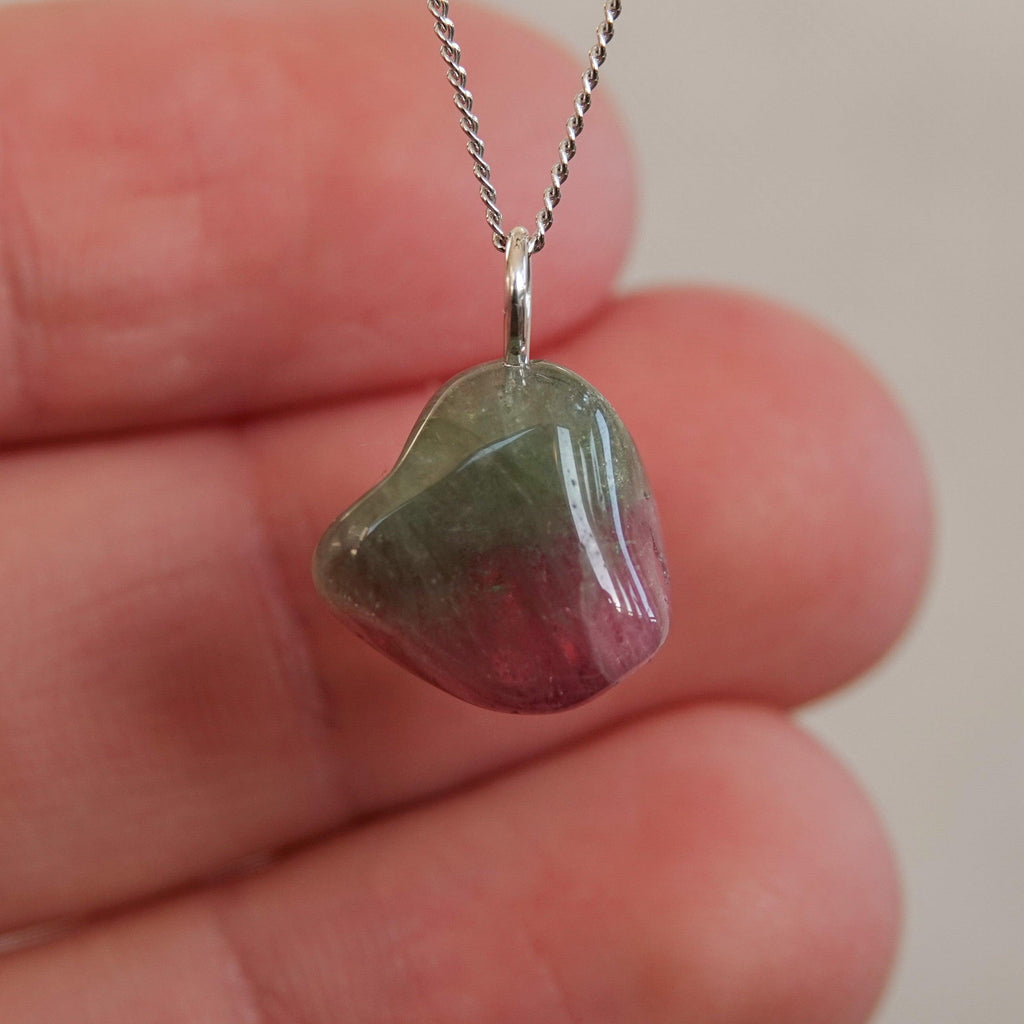 Watermeloen Toermalijn Hanger - Mónos Jewellery