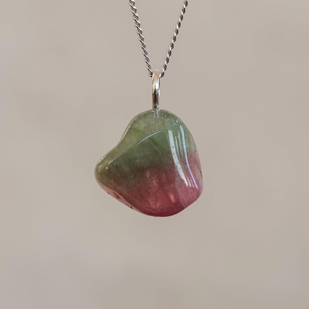Watermeloen Toermalijn Hanger - Mónos Jewellery