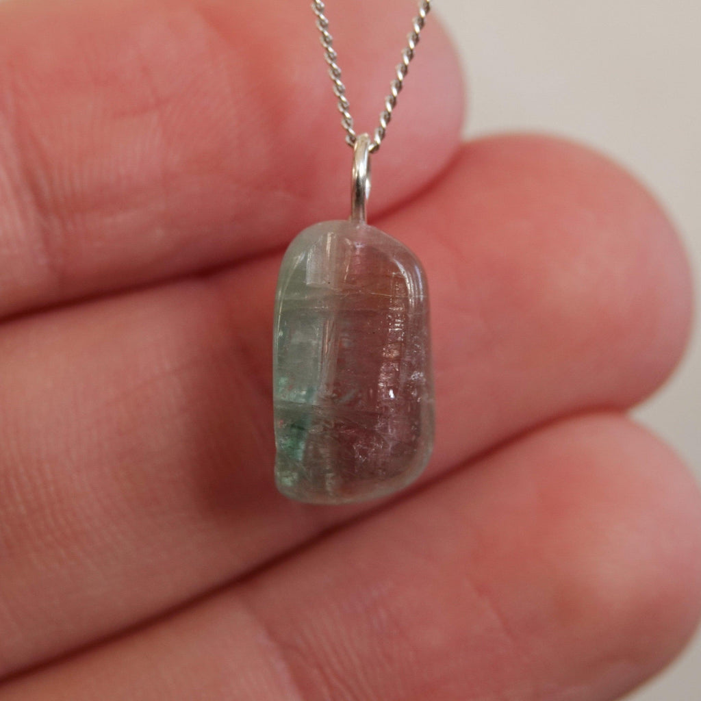 Watermeloen Toermalijn Hanger - Mónos Jewellery