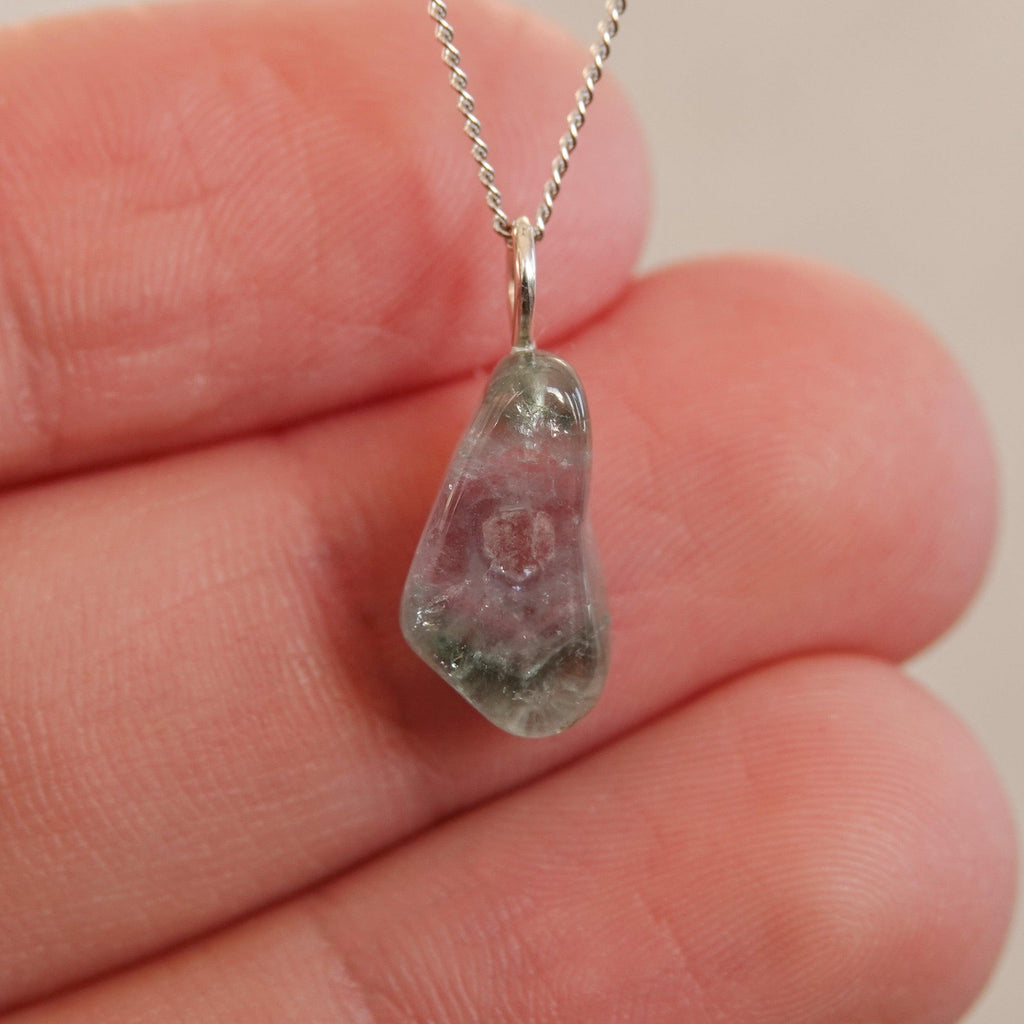 Watermeloen Toermalijn Hanger - Mónos Jewellery