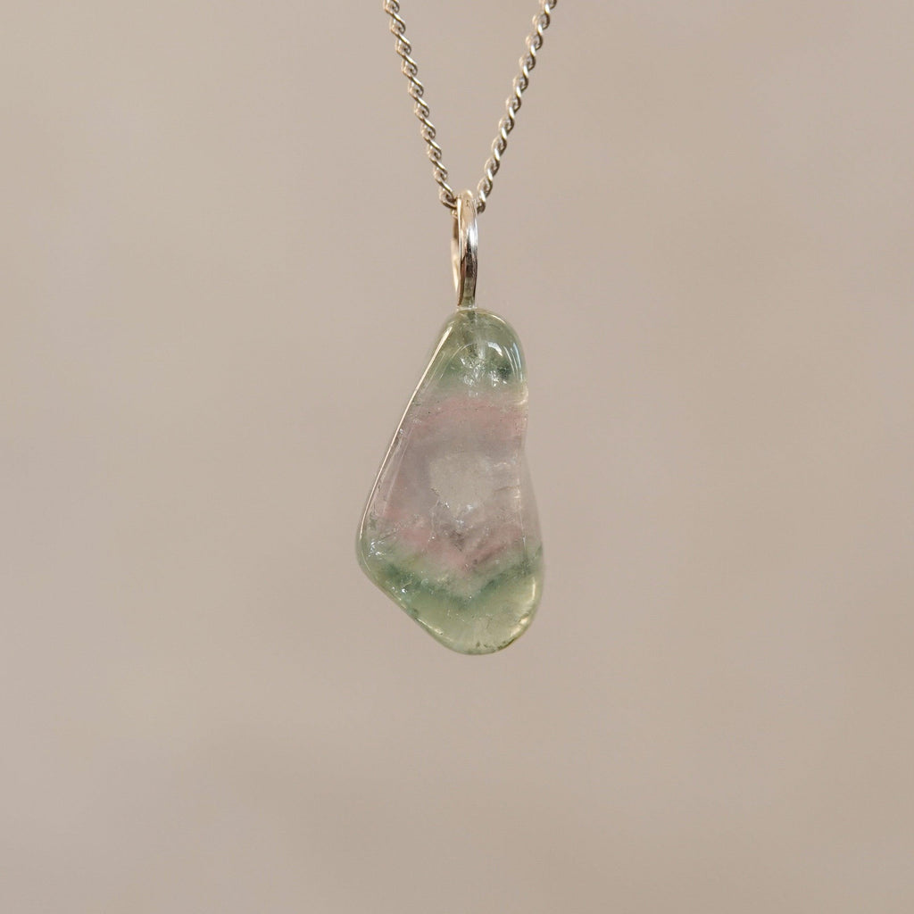 Watermeloen Toermalijn Hanger - Mónos Jewellery