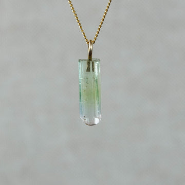Ruwe Watermeloen Toermalijn Hanger - Mónos Jewellery