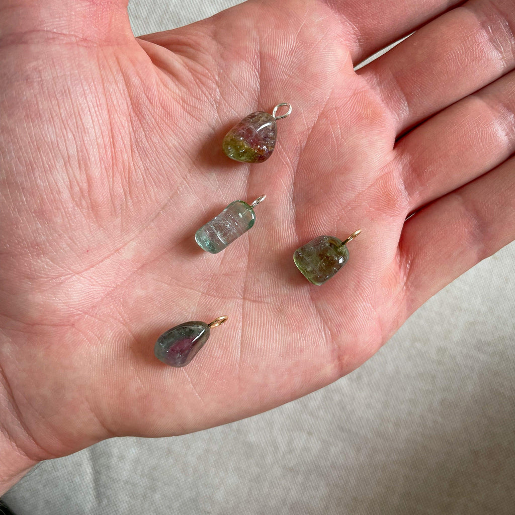 Watermeloen Toermalijn Hanger